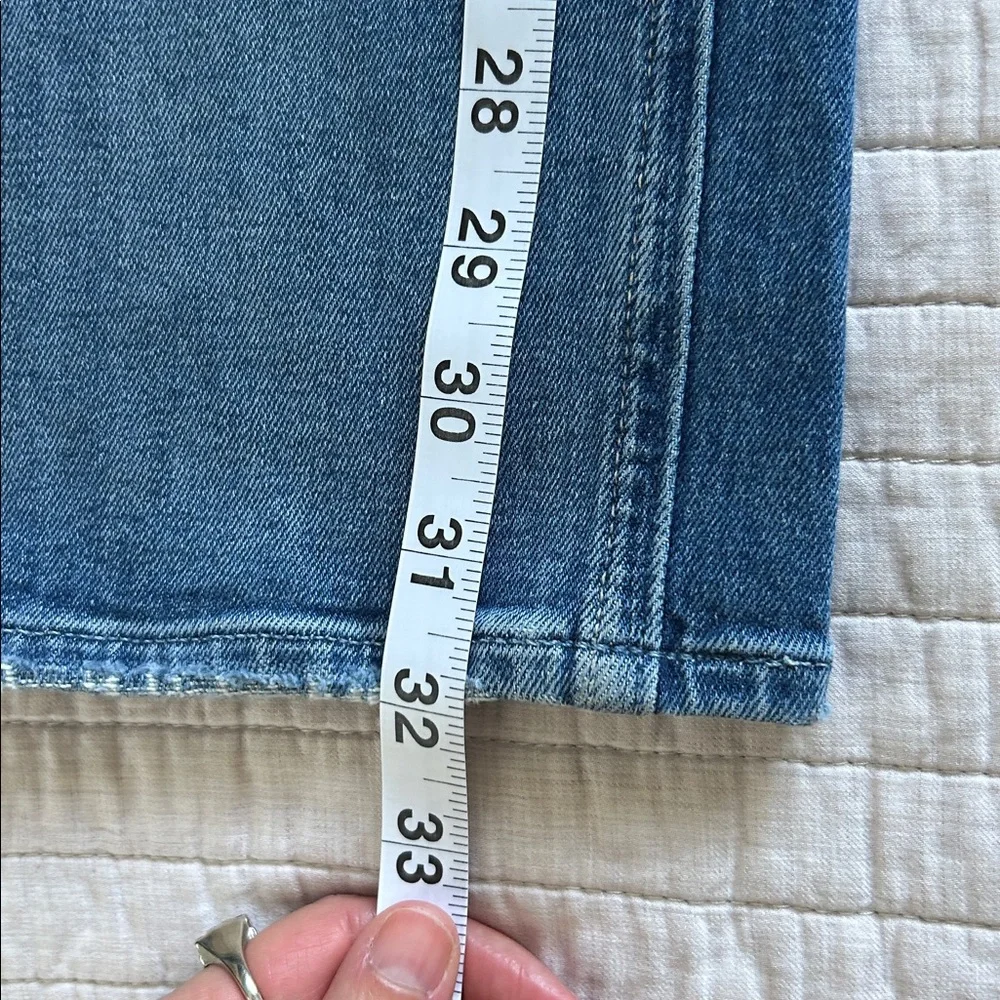 NWT Paige Sasha high-rise, wide leg jeans, medium wash 29” anthro Evereve - Picture 5 of 11